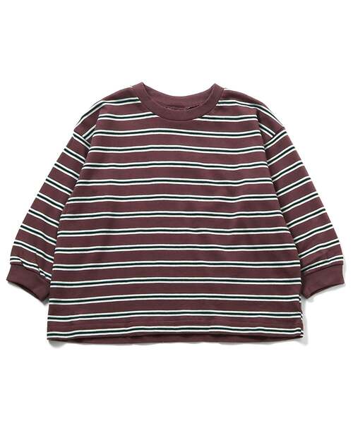 BREEZE（ブリーズ）の「【WEB限定】ゆったりシルエット無地・ボーダー長袖Tシャツ（Tシャツ/カットソー・キッズ・パープル/ピンク/ブラック/ワインレッド/グレー/チャコール/その他11/グリーン/ダークグリーン/ブラウン/その他12/イエロー・160/110/150/90/140/100/130/120）」の22枚目の写真