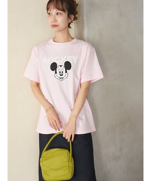 emmi(エミ)の「【emmi×GOOD ROCK SPEED】MICKEY MOUSE /Tシャツ(Tシャツ/カットソー・レディース・ホワイト/チャコールグレー/ピンク・F)」の3枚目の写真