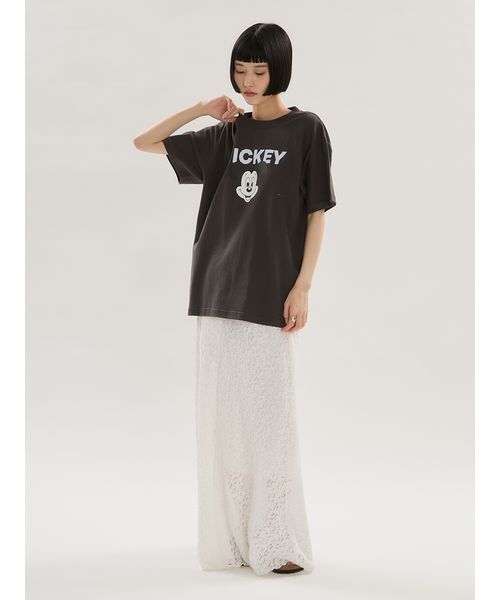 emmi(エミ)の「【emmi×GOOD ROCK SPEED】MICKEY MOUSE /Tシャツ(Tシャツ/カットソー・レディース・ホワイト/チャコールグレー/ピンク・F)」の10枚目の写真