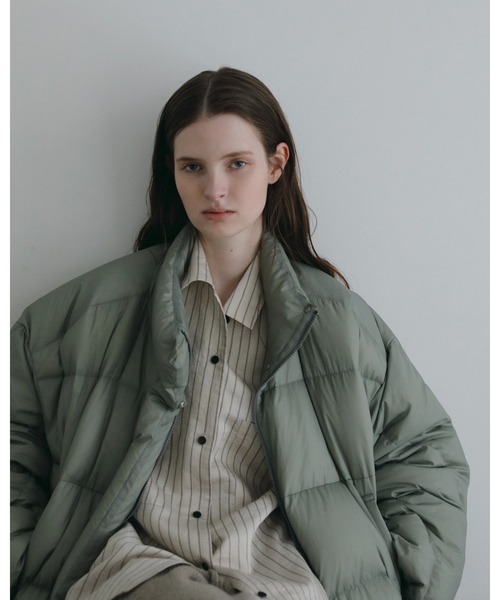 anuke（アンヌーク）の「Standcollar Down Jacket（ダウンジャケット/コート・レディース・チャコールグレー/オリーブ・36inch/38inch）」の5枚目の写真