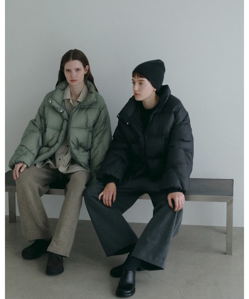anuke（アンヌーク）の「Standcollar Down Jacket（ダウンジャケット/コート・レディース・チャコールグレー/オリーブ・36inch/38inch）」の18枚目の写真