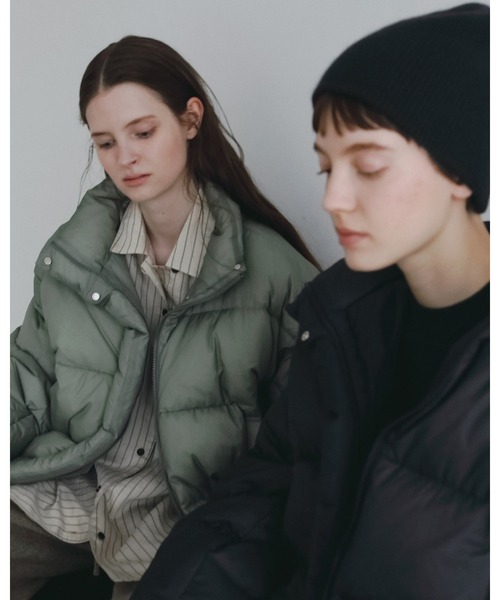 anuke（アンヌーク）の「Standcollar Down Jacket（ダウンジャケット/コート・レディース・チャコールグレー/オリーブ・36inch/38inch）」の19枚目の写真
