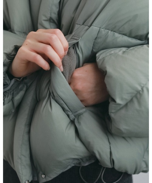 anuke（アンヌーク）の「Standcollar Down Jacket（ダウンジャケット/コート・レディース・チャコールグレー/オリーブ・36inch/38inch）」の21枚目の写真