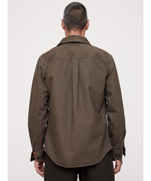Banana Republic（バナナリパブリック）の「コットンツイル シャツジャケット（その他アウター・メンズ・オリーブ/ブラック・S/M/L/XL）」の3枚目の写真