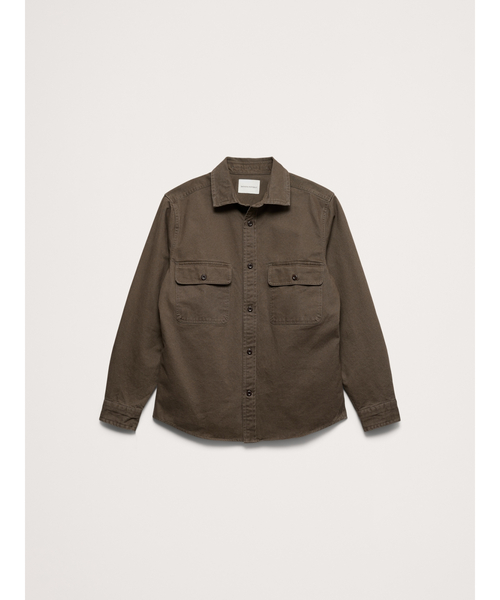 Banana Republic（バナナリパブリック）の「コットンツイル シャツジャケット（その他アウター・メンズ・オリーブ/ブラック・S/M/L/XL）」の7枚目の写真