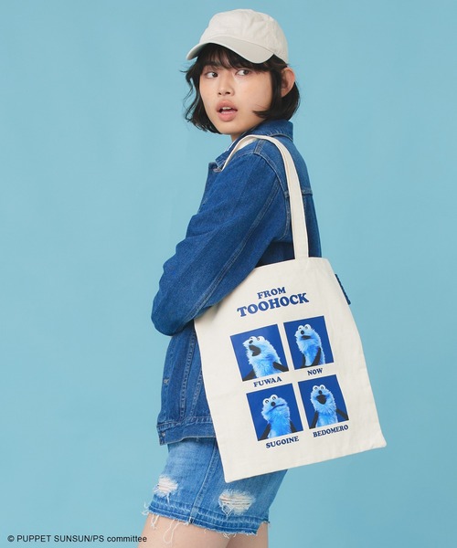 ACCOMMODE(アコモデ)の「パペットスンスン/キャンバストートバッグ(トートバッグ・レディース・C/B/A・FREE)」の14枚目の写真