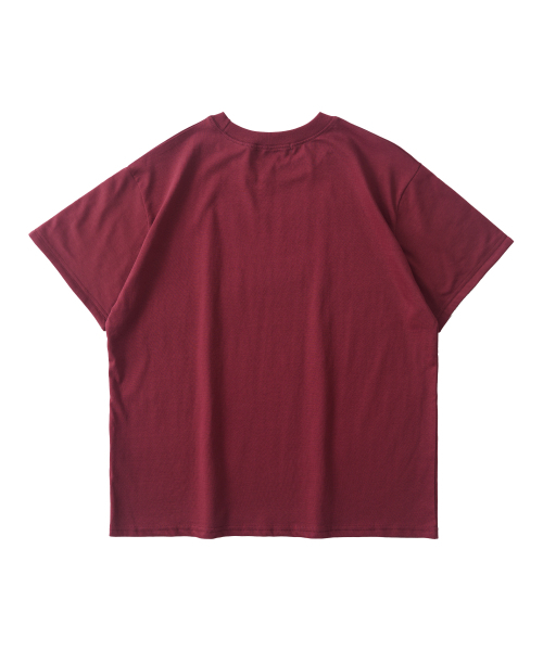 ANALOG MOOD(アナログムード)の「ソフトロールアップ半袖Tシャツ(バーガンディ)(Tシャツ/カットソー・レディース・その他・FREE)」の3枚目の写真