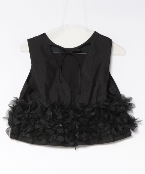 SHEL'TTER ORIGINAL（シェルターオリジナル）の「Plume Organza Top（シャツ/ブラウス・レディース・ブラック・SMALL）」の2枚目の写真