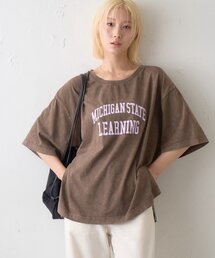 CIAOPANIC TYPY | ∴アシッドウォッシュカレッジロゴオーバーTee(Tシャツ/カットソー)