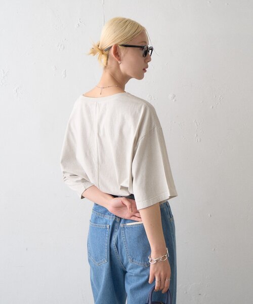 CIAOPANIC TYPY（チャオパニックティピー）の「∴アシッドウォッシュカレッジロゴオーバーTee（Tシャツ/カットソー・レディース・チャコールグレー/ブラウン/グレー系その他・ONE SIZE）」の20枚目の写真