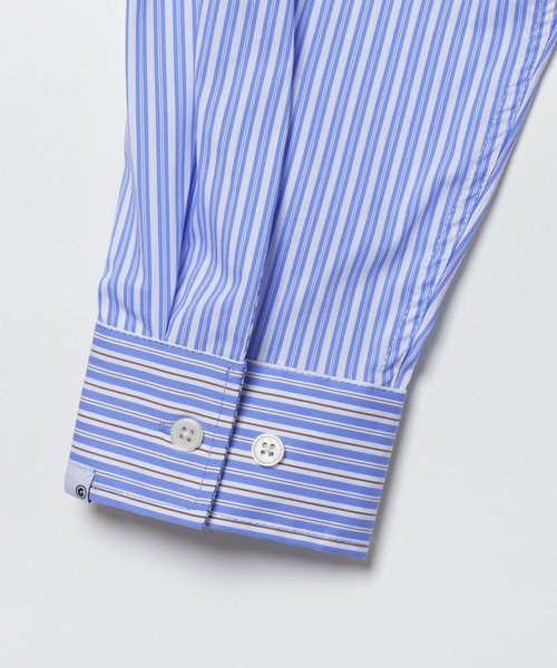 GEORGE'S(ジョージズ)の「切替刺繍シャツ(シャツ/ブラウス・メンズ・ブルー/ベージュ・LARGE/MEDIUM)」の9枚目の写真