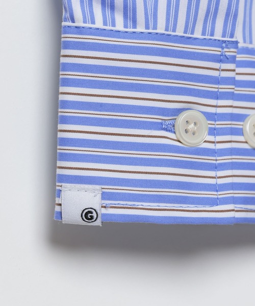 GEORGE'S(ジョージズ)の「切替刺繍シャツ(シャツ/ブラウス・メンズ・ブルー/ベージュ・LARGE/MEDIUM)」の10枚目の写真