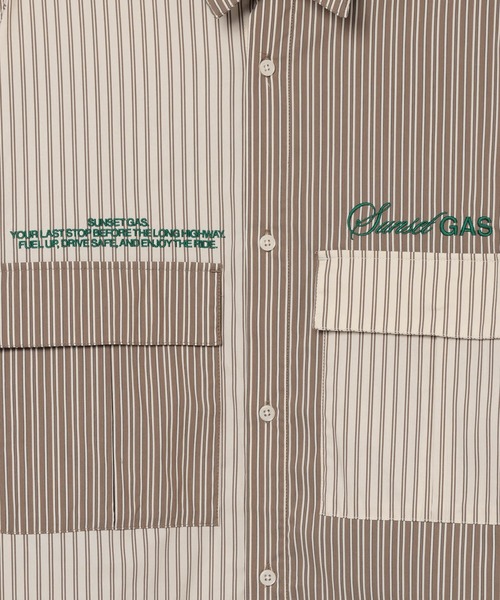 GEORGE'S(ジョージズ)の「切替刺繍シャツ(シャツ/ブラウス・メンズ・ブルー/ベージュ・LARGE/MEDIUM)」の12枚目の写真