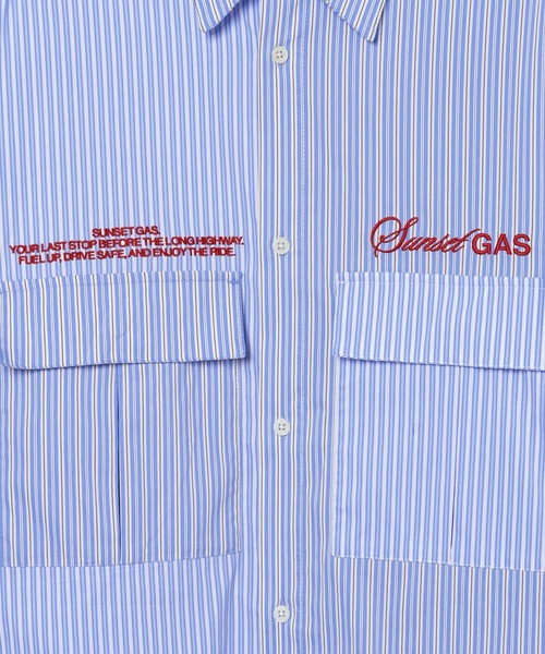 GEORGE'S(ジョージズ)の「切替刺繍シャツ(シャツ/ブラウス・メンズ・ブルー/ベージュ・LARGE/MEDIUM)」の11枚目の写真