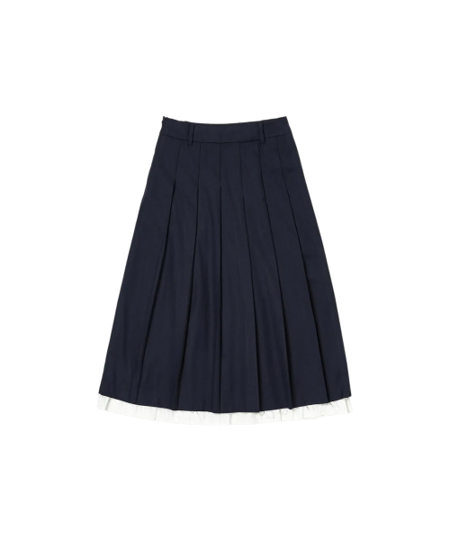 LOTSYOU（ロッツユー）の「First-date Pleats Skirt Navy（スカート・レディース・その他・O/S）」の2枚目の写真