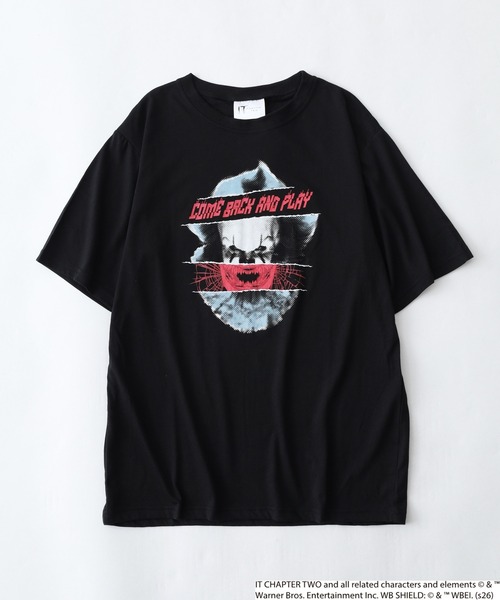FUNALIVE（ファンアライブ）の「IT/イット ペニーワイズ 天竺 Tシャツ 半袖（Tシャツ/カットソー・メンズ・ブラック系1/グレー系2/グレー系1/ブラック系2・L/LL/M）」の20枚目の写真