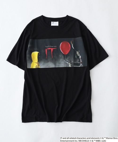 FUNALIVE（ファンアライブ）の「IT/イット ペニーワイズ 天竺 Tシャツ 半袖（Tシャツ/カットソー・メンズ・ブラック系1/グレー系2/グレー系1/ブラック系2・L/LL/M）」の21枚目の写真