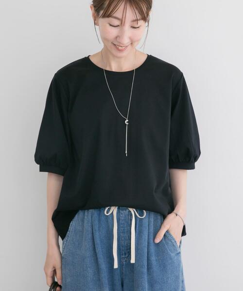 ITEMS URBANRESEARCH(アイテムズ アーバンリサーチ)の「袖デザインカットソー(Tシャツ/カットソー・レディース・ブラウン/ホワイト/ブラック/ライトブルー・FREE)」の16枚目の写真