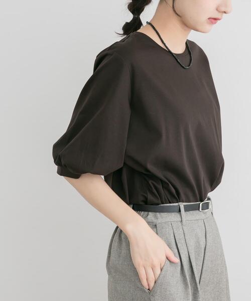 ITEMS URBANRESEARCH(アイテムズ アーバンリサーチ)の「袖デザインカットソー(Tシャツ/カットソー・レディース・ブラウン/ホワイト/ブラック/ライトブルー・FREE)」の22枚目の写真