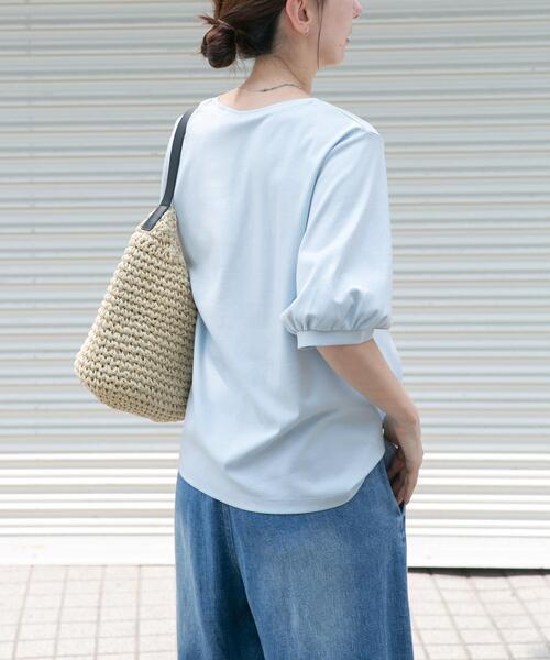 ITEMS URBANRESEARCH(アイテムズ アーバンリサーチ)の「袖デザインカットソー(Tシャツ/カットソー・レディース・ブラウン/ホワイト/ブラック/ライトブルー・FREE)」の10枚目の写真