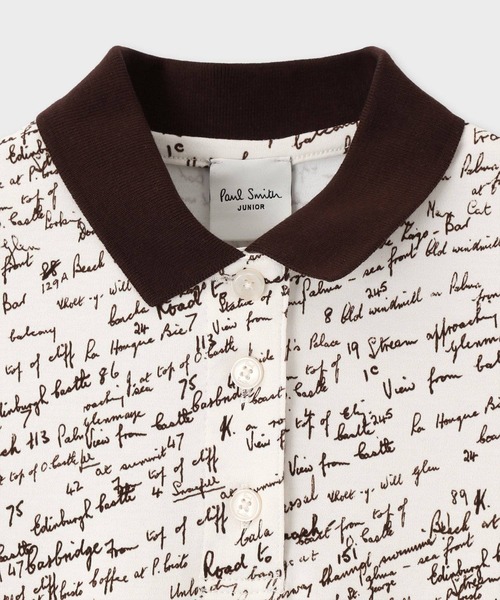 Paul Smith JUNIOR(ポールスミスジュニア)の「ガールズ "Slide Notes" プリント ポロワンピース / 893226 4163351(ワンピース・キッズ・ブラック/アイボリー・140cm/130cm/120cm/110cm/100cm)」の6枚目の写真