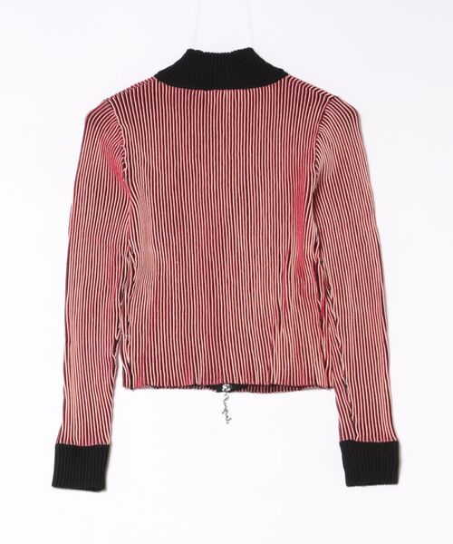 Desigual(デシグアル)の「Ribbed Lightweight Pullover, Pink/リブ ライトゲージプルオーバー ピンク(ニット/セーター・レディース・レッド・XL/L/M/S/XS)」の2枚目の写真