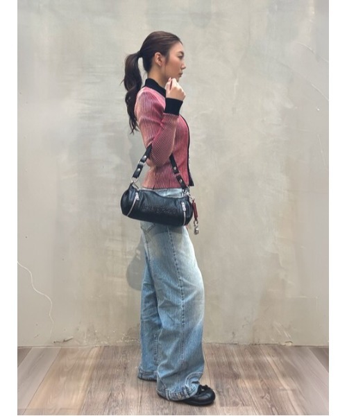 Desigual(デシグアル)の「Ribbed Lightweight Pullover, Pink/リブ ライトゲージプルオーバー ピンク(ニット/セーター・レディース・レッド・XL/L/M/S/XS)」の1枚目の写真