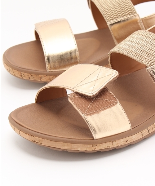 ROCKPORT（ロックポート）の「ウィークエンド カジュアルス ケオーナ　2バンド(WEEKEND CASUALS KEONA 2 BAND GORE)（サンダル・レディース・ゴールド×ブラウン・24.5cm/24.0cm/22.5cm/22.0cm/23.5cm/23.0cm/25.0cm）」の5枚目の写真