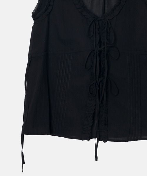 LE CIEL BLEU(ルシェルブルー)の「フリルブラウス / Frill Blouse(シャツ/ブラウス・レディース・ブラック/ホワイト・36)」の14枚目の写真