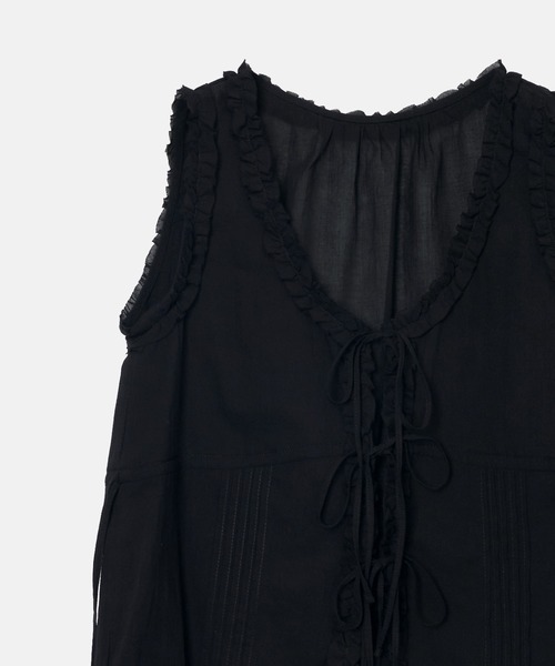 LE CIEL BLEU(ルシェルブルー)の「フリルブラウス / Frill Blouse(シャツ/ブラウス・レディース・ブラック/ホワイト・36)」の13枚目の写真