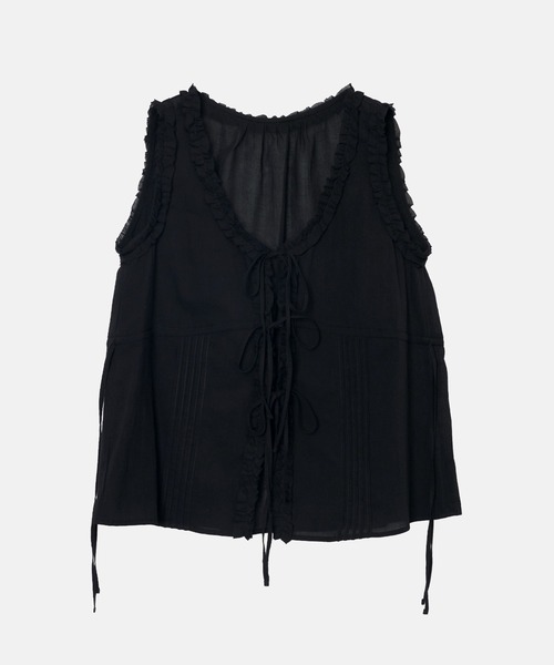 LE CIEL BLEU(ルシェルブルー)の「フリルブラウス / Frill Blouse(シャツ/ブラウス・レディース・ブラック/ホワイト・36)」の19枚目の写真