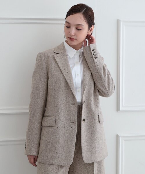 DRESSTERIOR(ドレステリア)の「【セットアップ可】ネップツイード ジャケット(テーラードジャケット・レディース・ベージュ系3/グレー系その他4・36/38)」の11枚目の写真