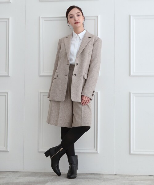 DRESSTERIOR(ドレステリア)の「【セットアップ可】ネップツイード ジャケット(テーラードジャケット・レディース・ベージュ系3/グレー系その他4・36/38)」の12枚目の写真