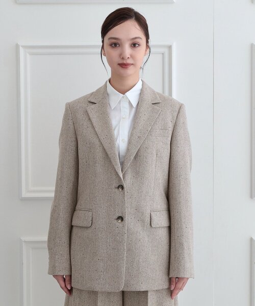 DRESSTERIOR(ドレステリア)の「【セットアップ可】ネップツイード ジャケット(テーラードジャケット・レディース・ベージュ系3/グレー系その他4・36/38)」の14枚目の写真