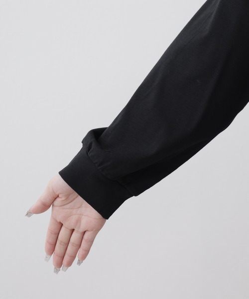 FUNALIVE（ファンアライブ）の「KEI Hayama PLUS 刺繍カットソー 長袖（Tシャツ/カットソー・レディース・ブラック・FREE）」の5枚目の写真