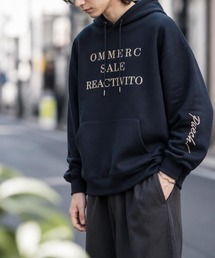 【Cr+ov（クローヴ）】ロゴプリント ゆったりプルオーバーフーディー cro-hoodie-10-20