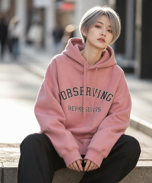 Burner(バーナー)の「【Cr+ov(クローヴ)】ロゴプリント ゆったりプルオーバーフーディー cro-hoodie-10-20【RBT】(パーカー・メンズ・ブラック系その他/ベージュ系その他/ブルー系その他/パープル/グレー/ブラック/ベージュ系その他3/グレー系その他3/グレー系その他2/グレー系その他/ピンク・FREE)」の11枚目の写真