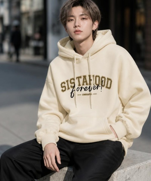 Burner(バーナー)の「【Cr+ov(クローヴ)】ロゴプリント ゆったりプルオーバーフーディー cro-hoodie-10-20【RBT】(パーカー・メンズ・ブラック系その他/ベージュ系その他/ブルー系その他/パープル/グレー/ブラック/ベージュ系その他3/グレー系その他3/グレー系その他2/グレー系その他/ピンク・FREE)」の8枚目の写真