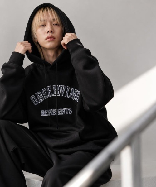 Burner(バーナー)の「【Cr+ov(クローヴ)】ロゴプリント ゆったりプルオーバーフーディー cro-hoodie-10-20【RBT】(パーカー・メンズ・ブラック系その他/ベージュ系その他/ブルー系その他/パープル/グレー/ブラック/ベージュ系その他3/グレー系その他3/グレー系その他2/グレー系その他/ピンク・FREE)」の1枚目の写真
