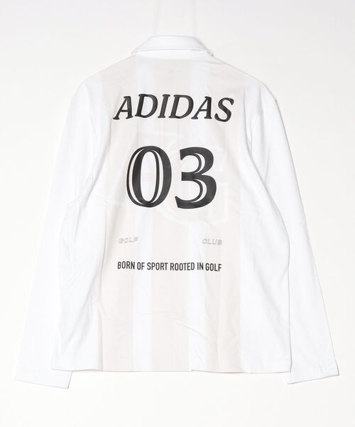adidas（アディダス）の「グラフィック 長袖 ポロシャツ【adidas Golf/アディダスゴルフ】（ポロシャツ・メンズ・ホワイト・X-LARGE/3XL/LARGE/MEDIUM/SMALL/XX-LARGE）」の8枚目の写真