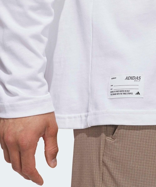 adidas（アディダス）の「グラフィック 長袖 ポロシャツ【adidas Golf/アディダスゴルフ】（ポロシャツ・メンズ・ホワイト・X-LARGE/3XL/LARGE/MEDIUM/SMALL/XX-LARGE）」の4枚目の写真