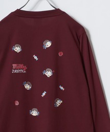 2026AW sanrio/サンリオ peko/ペコちゃん フロント バックプリント ワンポイント刺繍 長袖Tシャツ ロンT