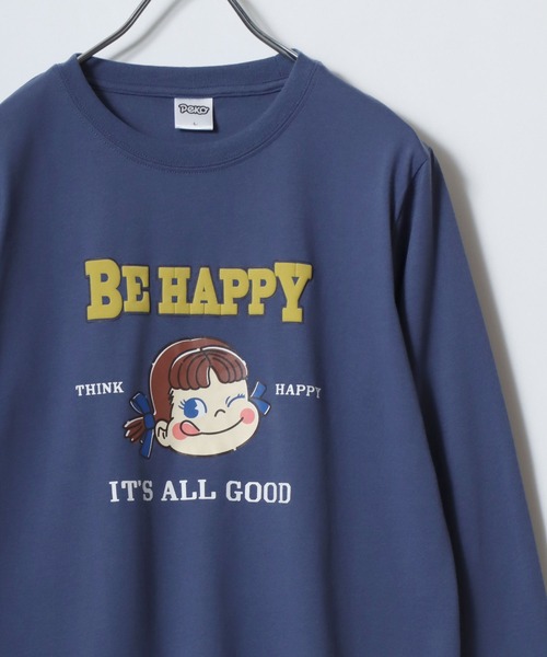 sanrio（サンリオ）の「2026AW sanrio/サンリオ peko/ペコちゃん フロント バックプリント ワンポイント刺繍 長袖Tシャツ ロンT（Tシャツ/カットソー・レディース・ブルー/モカ/ワイン/クリーム・L/M）」の3枚目の写真
