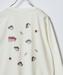 2026AW sanrio/サンリオ peko/ペコちゃん フロント バックプリント ワンポイント刺繍 長袖Tシャツ ロンT