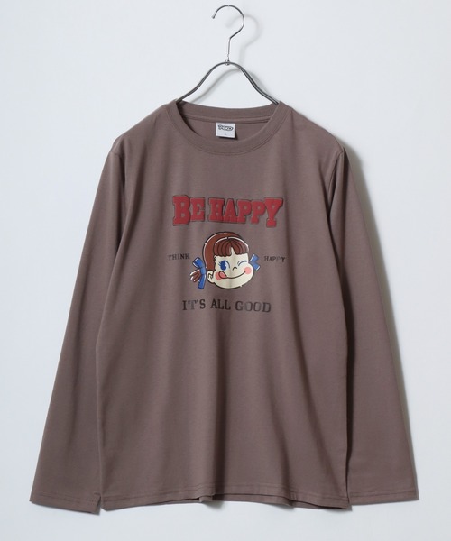 sanrio（サンリオ）の「2026AW sanrio/サンリオ peko/ペコちゃん フロント バックプリント ワンポイント刺繍 長袖Tシャツ ロンT（Tシャツ/カットソー・レディース・ブルー/モカ/ワイン/クリーム・L/M）」の5枚目の写真