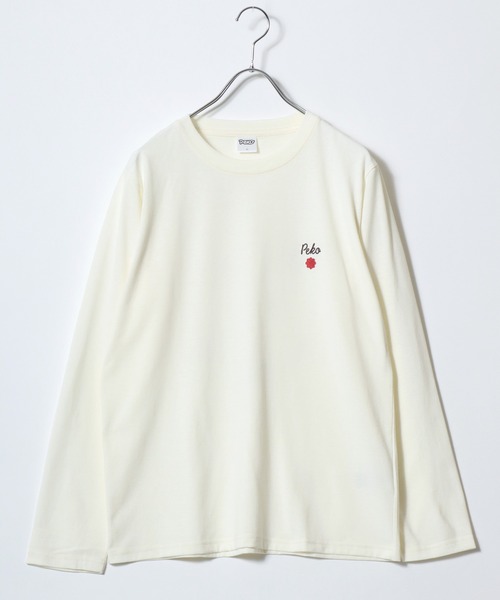 sanrio（サンリオ）の「2026AW sanrio/サンリオ peko/ペコちゃん フロント バックプリント ワンポイント刺繍 長袖Tシャツ ロンT（Tシャツ/カットソー・レディース・ブルー/モカ/ワイン/クリーム・L/M）」の9枚目の写真