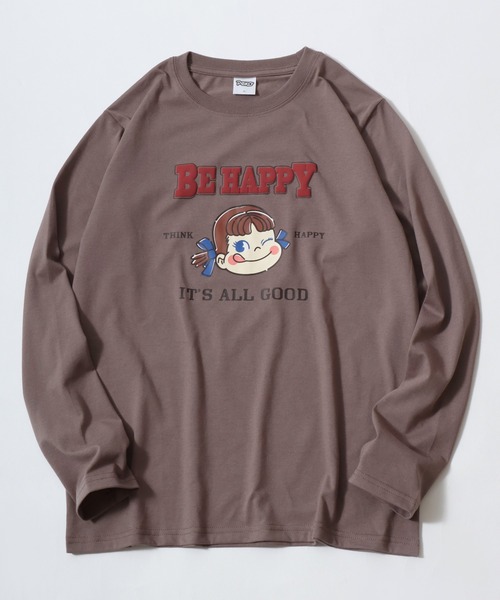 sanrio（サンリオ）の「2026AW sanrio/サンリオ peko/ペコちゃん フロント バックプリント ワンポイント刺繍 長袖Tシャツ ロンT（Tシャツ/カットソー・レディース・ブルー/モカ/ワイン/クリーム・L/M）」の20枚目の写真