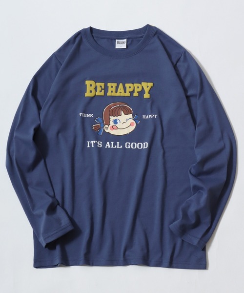 sanrio（サンリオ）の「2026AW sanrio/サンリオ peko/ペコちゃん フロント バックプリント ワンポイント刺繍 長袖Tシャツ ロンT（Tシャツ/カットソー・レディース・ブルー/モカ/ワイン/クリーム・L/M）」の21枚目の写真
