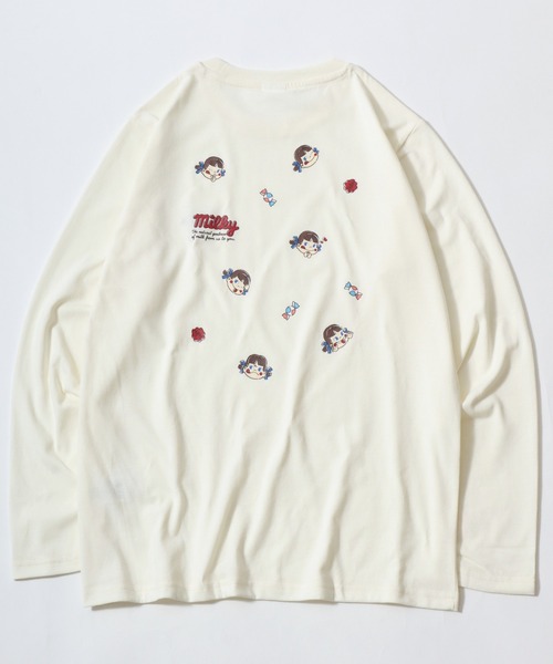 sanrio（サンリオ）の「2026AW sanrio/サンリオ peko/ペコちゃん フロント バックプリント ワンポイント刺繍 長袖Tシャツ ロンT（Tシャツ/カットソー・レディース・ブルー/モカ/ワイン/クリーム・L/M）」の22枚目の写真
