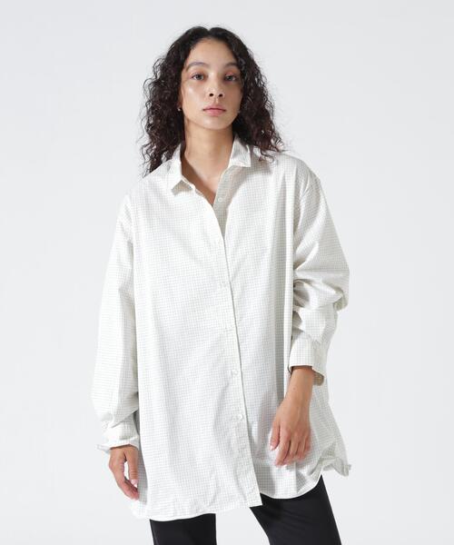YENN(イエン)の「YENN(イエン)WIRED ONER SHIRT(シャツ/ブラウス・レディース・ブルー/ホワイト・F)」の1枚目の写真